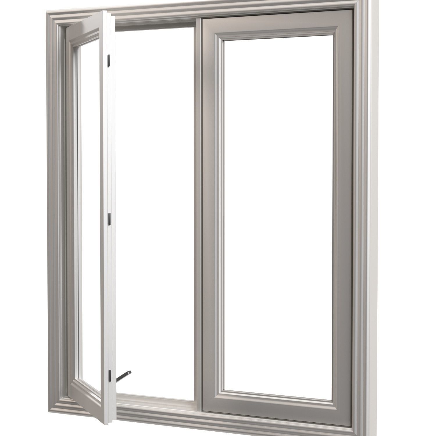 Casement Window PBR 3D model_3