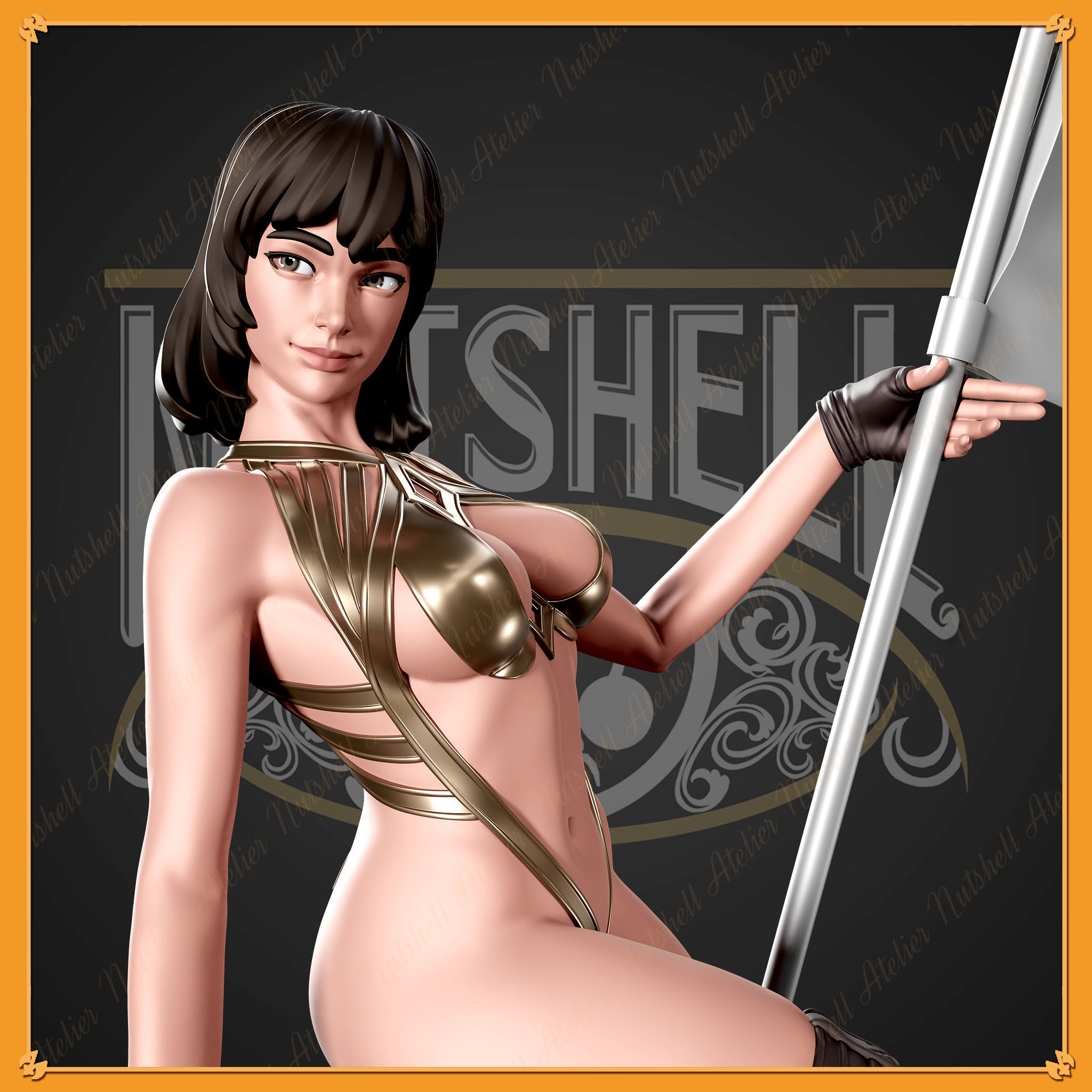 Nutshell Atelier - Racing girl - NSFW 3D print model_10