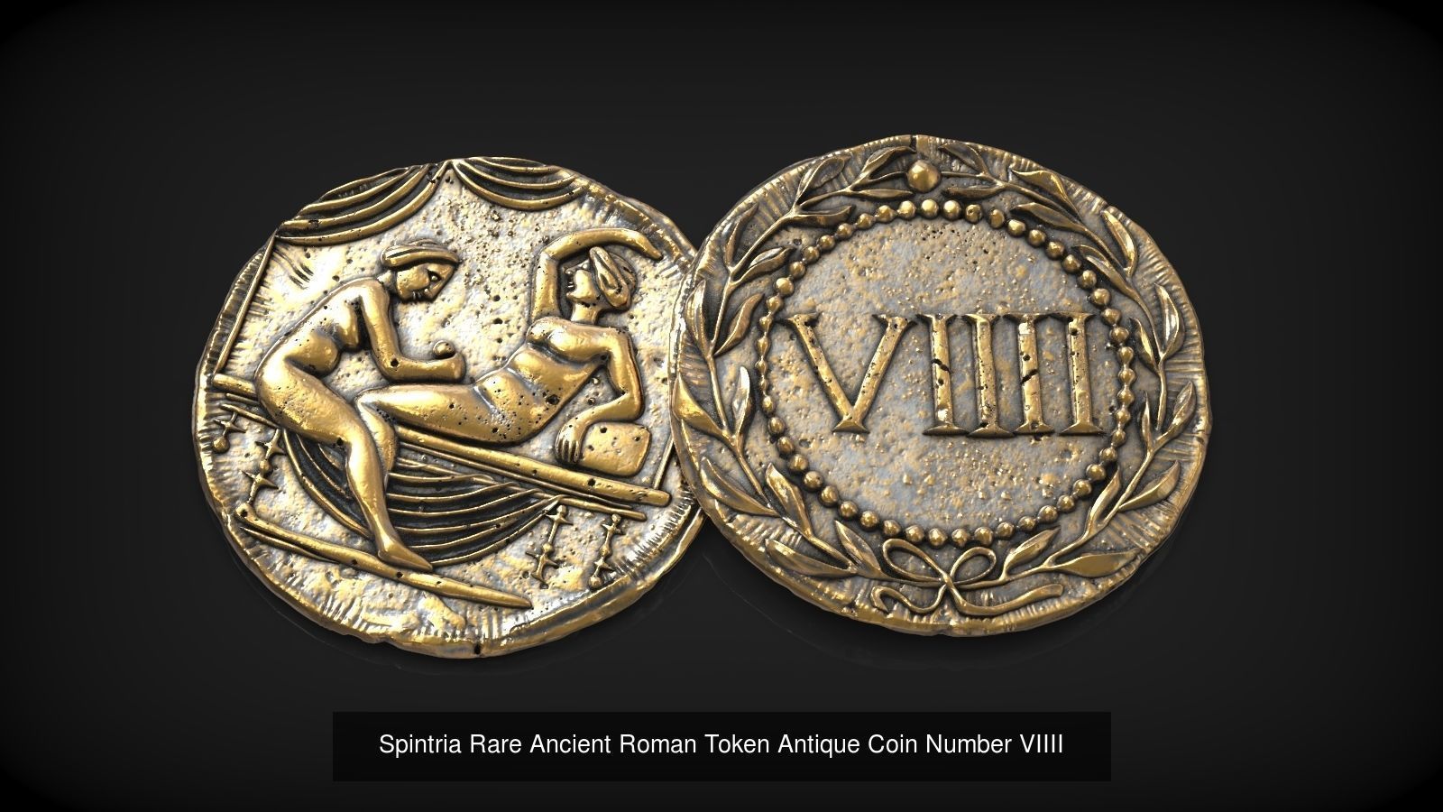 Spintria Rare Ancient Roman Token Antique Coins Collection _10