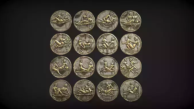 Spintria Rare Ancient Roman Token Antique Coins Collection 