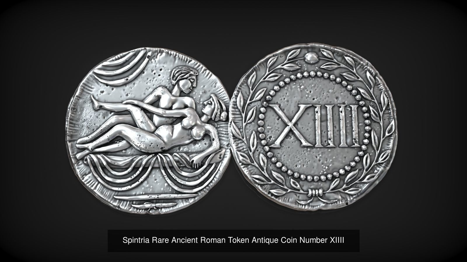 Spintria Rare Ancient Roman Token Antique Coins Collection _15