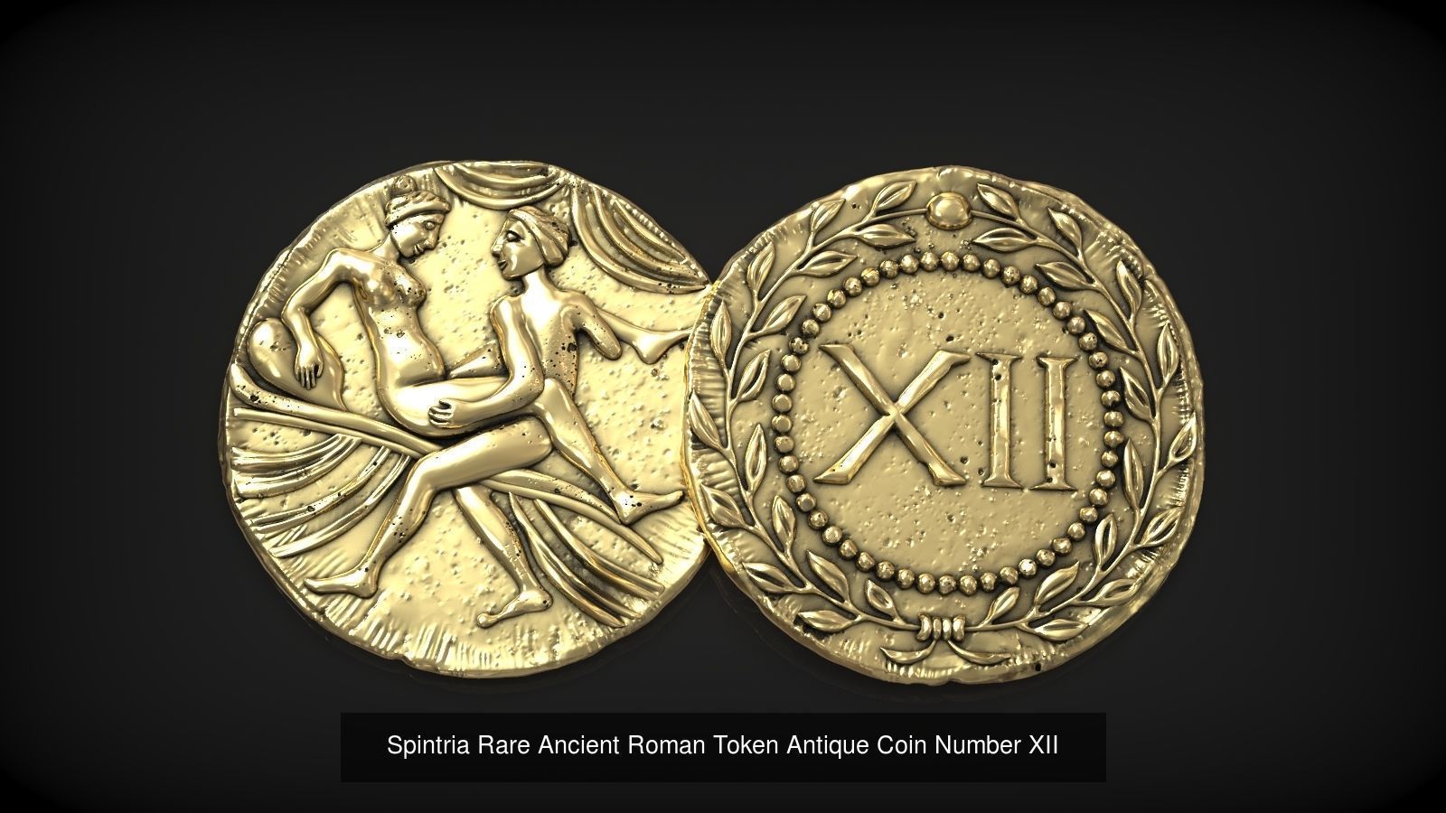 Spintria Rare Ancient Roman Token Antique Coins Collection _13