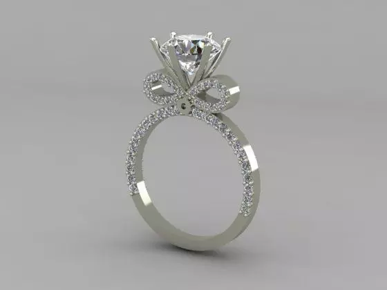 engagement ring 3D print model_0