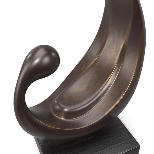 Compassion Bronze Abstract Mother PBR 3D model