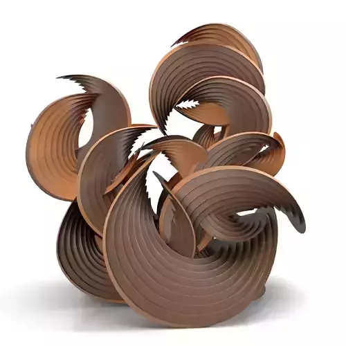 Erik Demaine Curved Crease Sculpture PBR