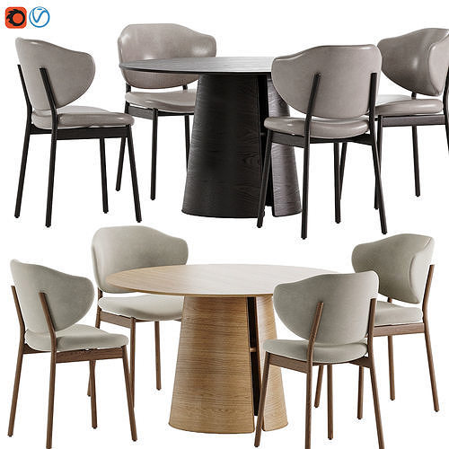 Dining set 155 3D model