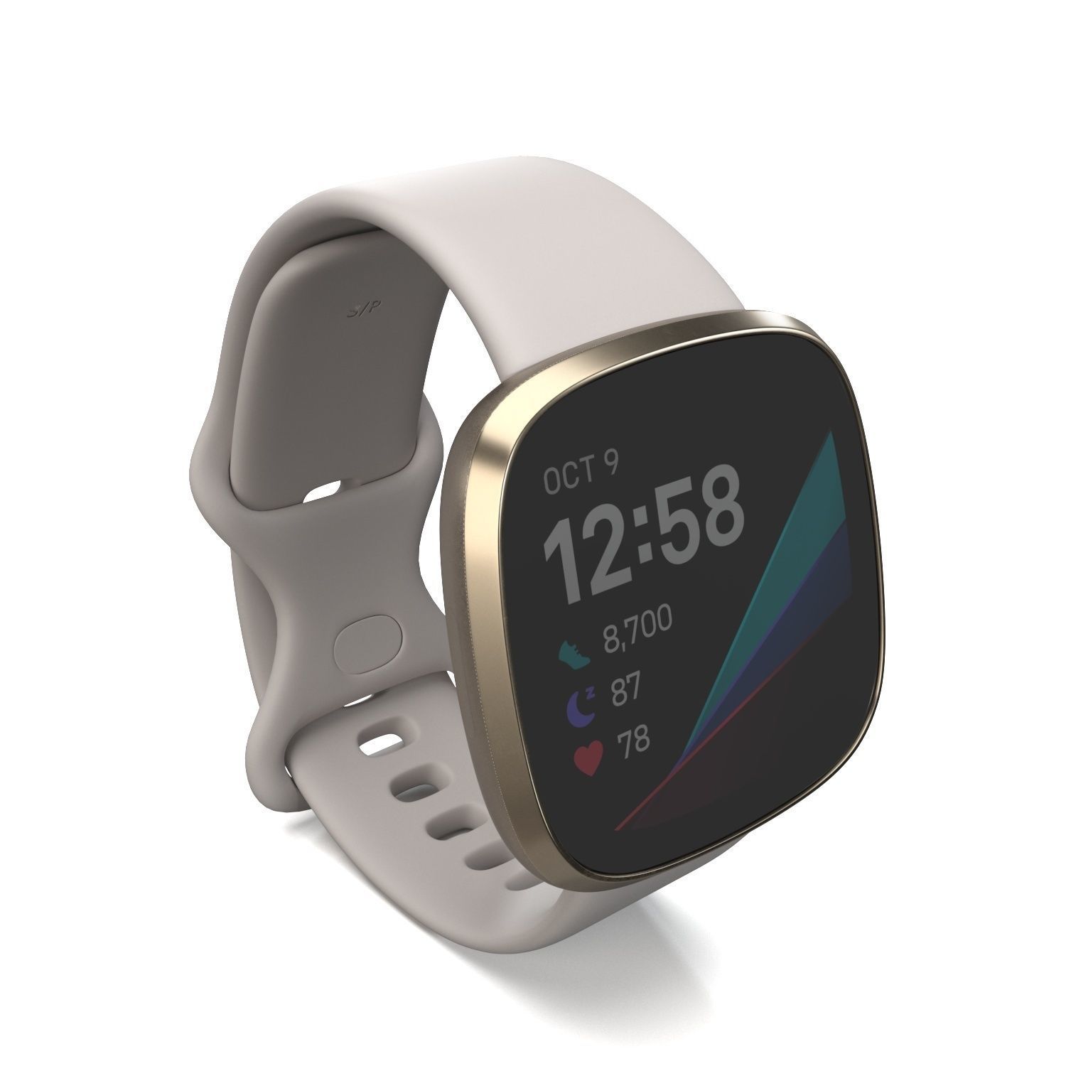 Fitbit Versa 2 Smartwatch PBR 3D model_2