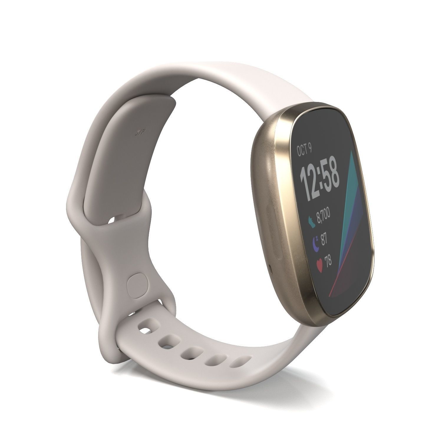Fitbit Versa 2 Smartwatch PBR 3D model_1