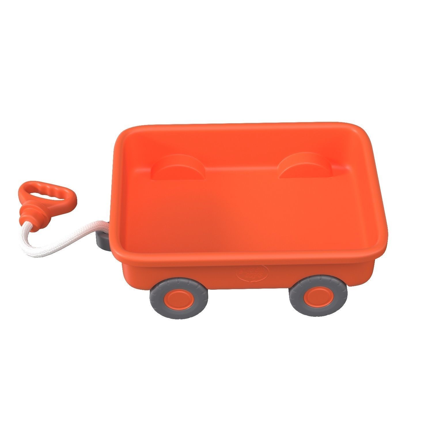 Green Toys Wagon Orange Pretend Play Motor Skills PBR 3D model_2
