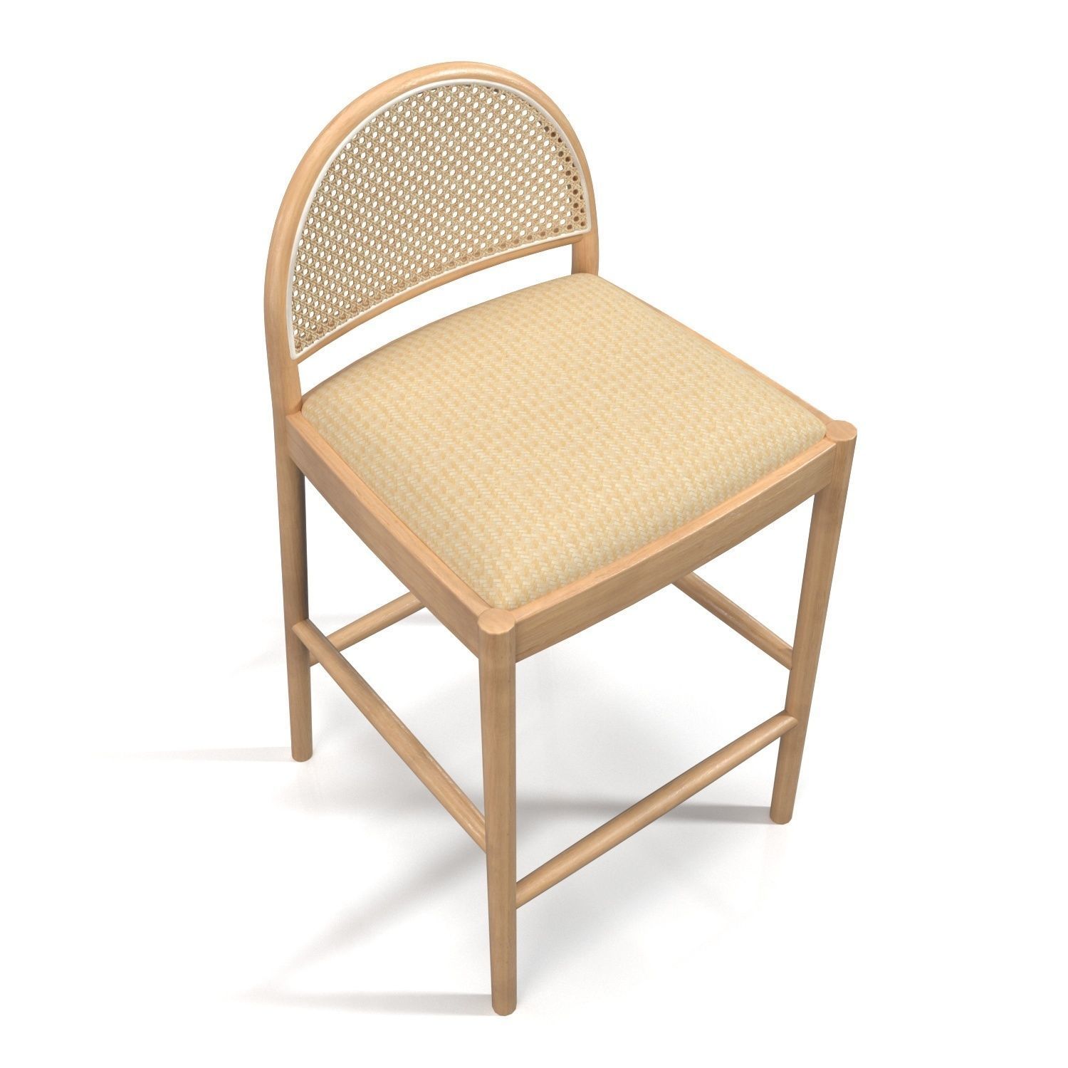 Hadden Natural Counter Stool PBR 3D model_1