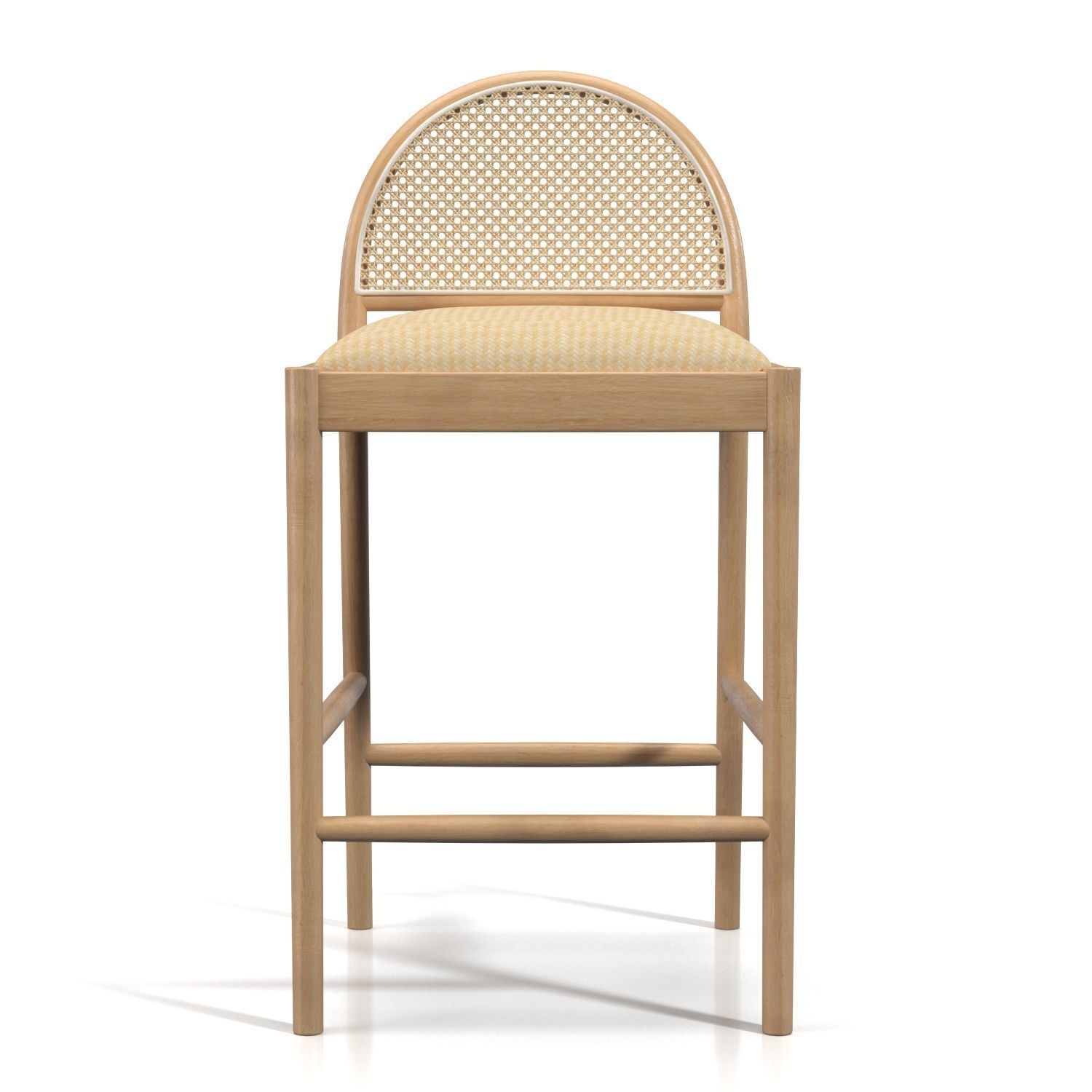 Hadden Natural Counter Stool PBR 3D model_4