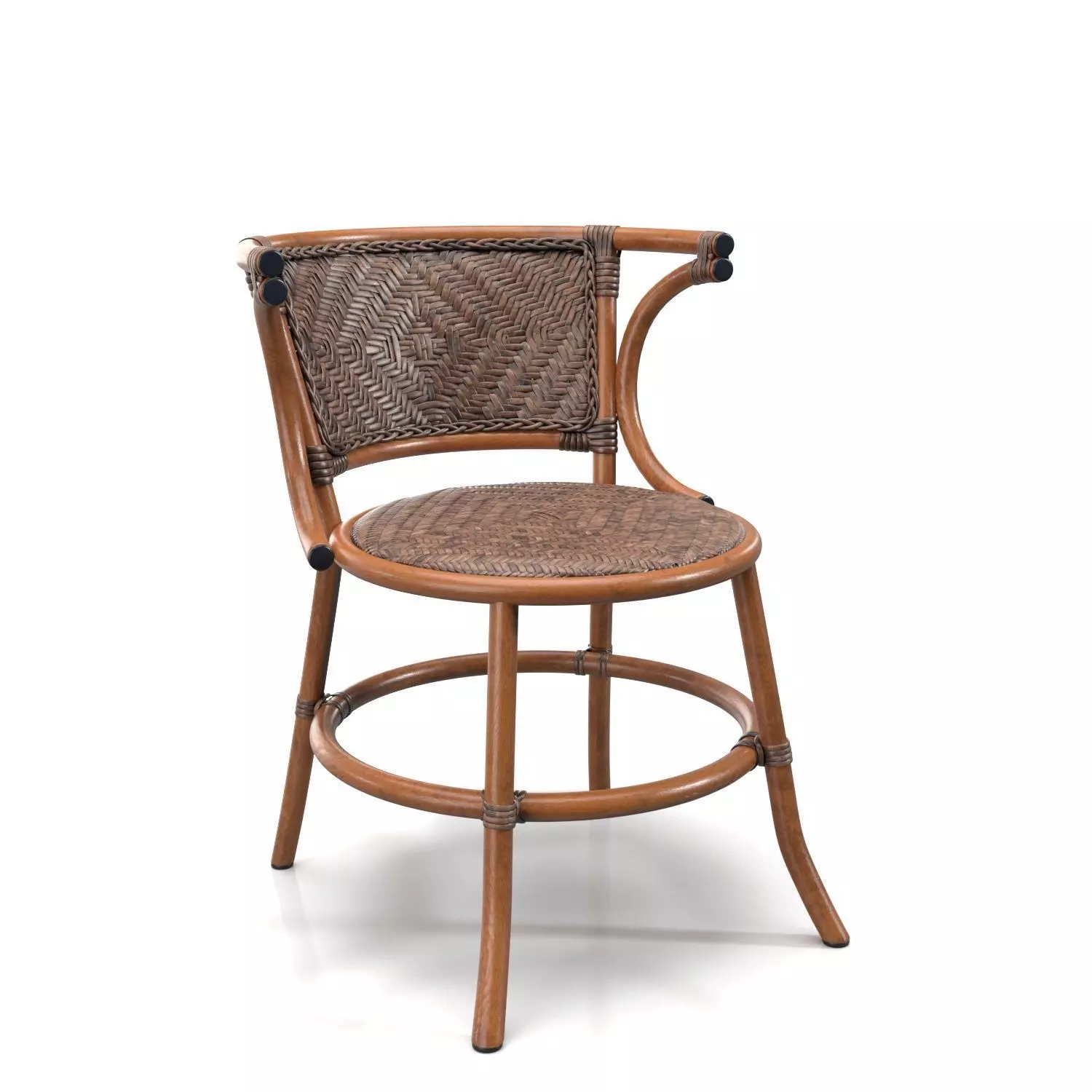 Haskett 2 Person Oval Outdoor Dining chair PBR 3D model