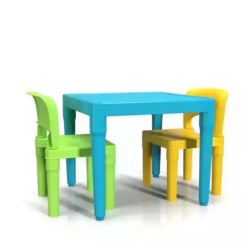 Humble Crew Aqua Lightweight Plastic Table And Chair PBR