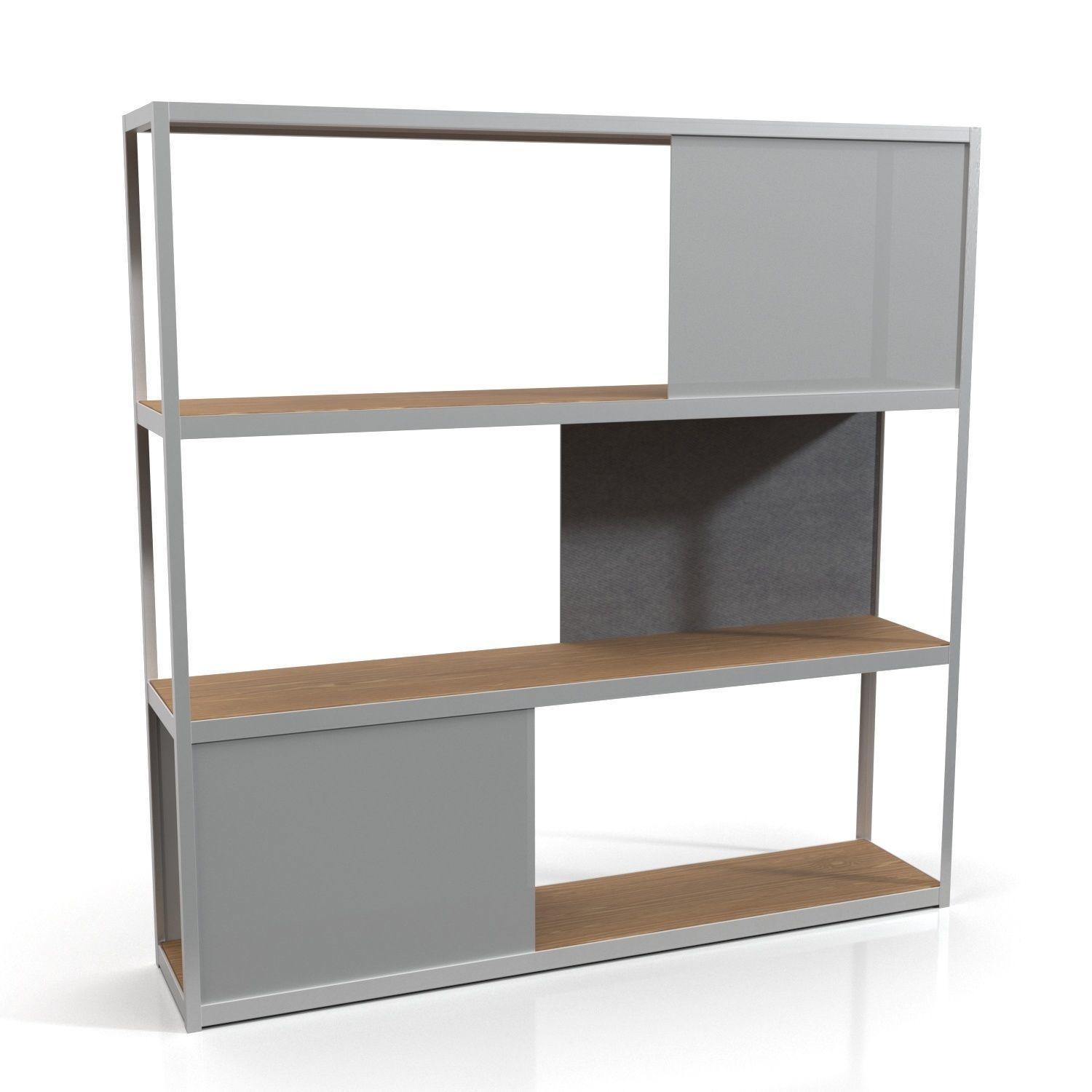 Loftwall Office Shelving PBR 3D model_4