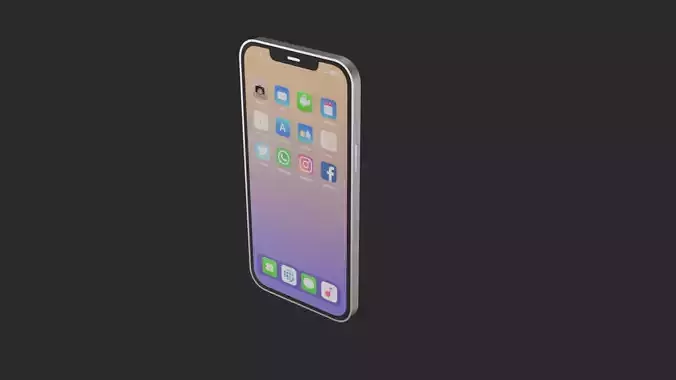 Iphone 16 pro Low-poly 3D model