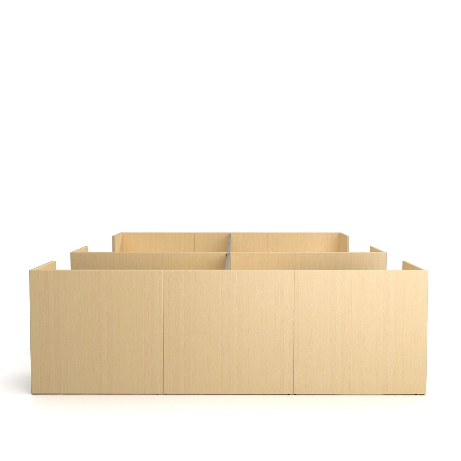 Office Desk Workstation PBR 3D model_1