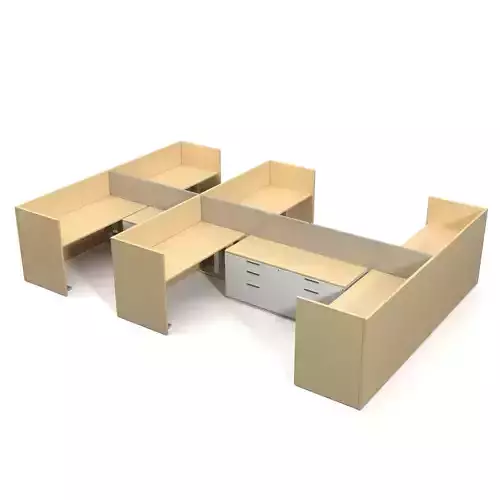 Office Desk Workstation PBR