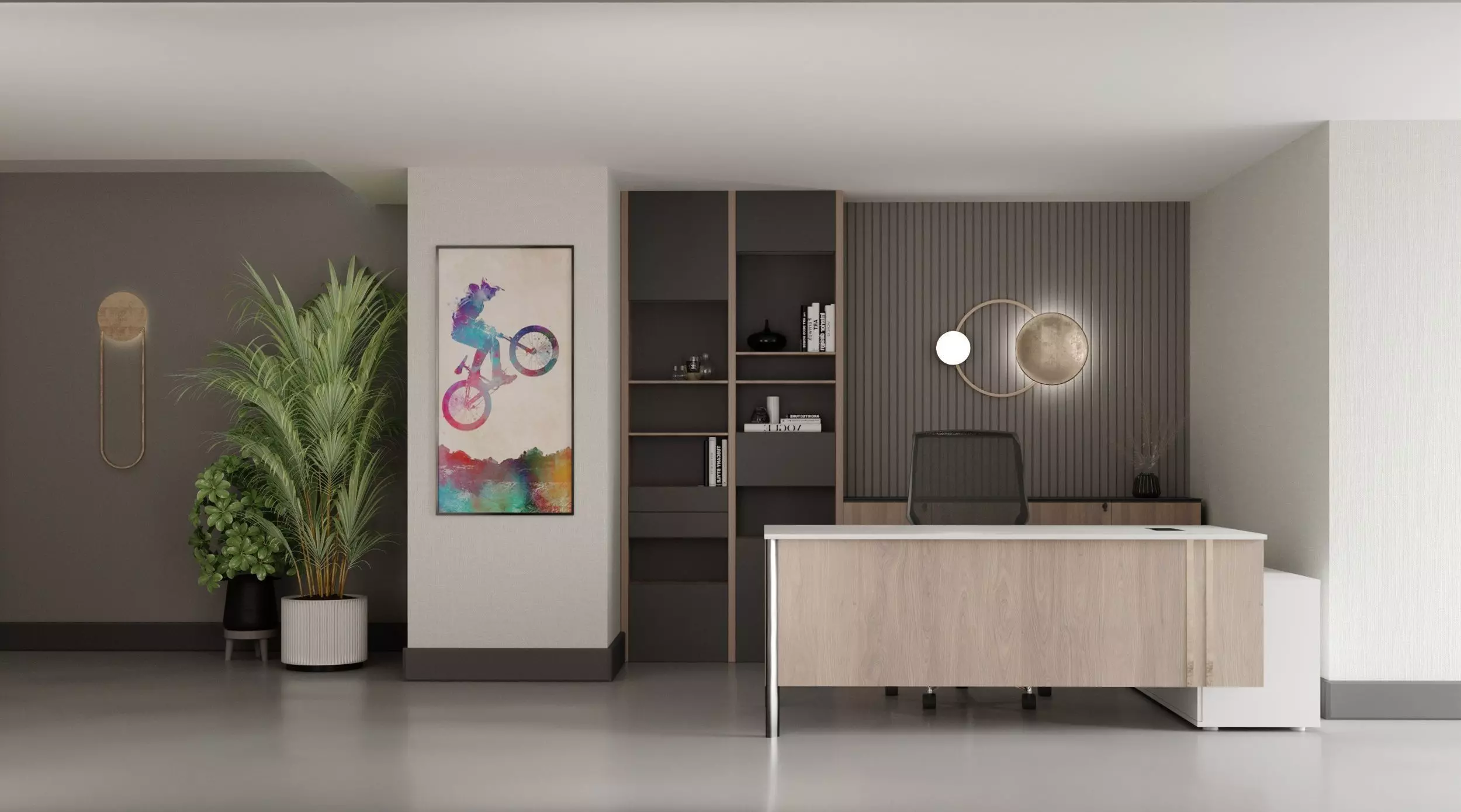 Modern Detailed Secretary Office Free 3D model