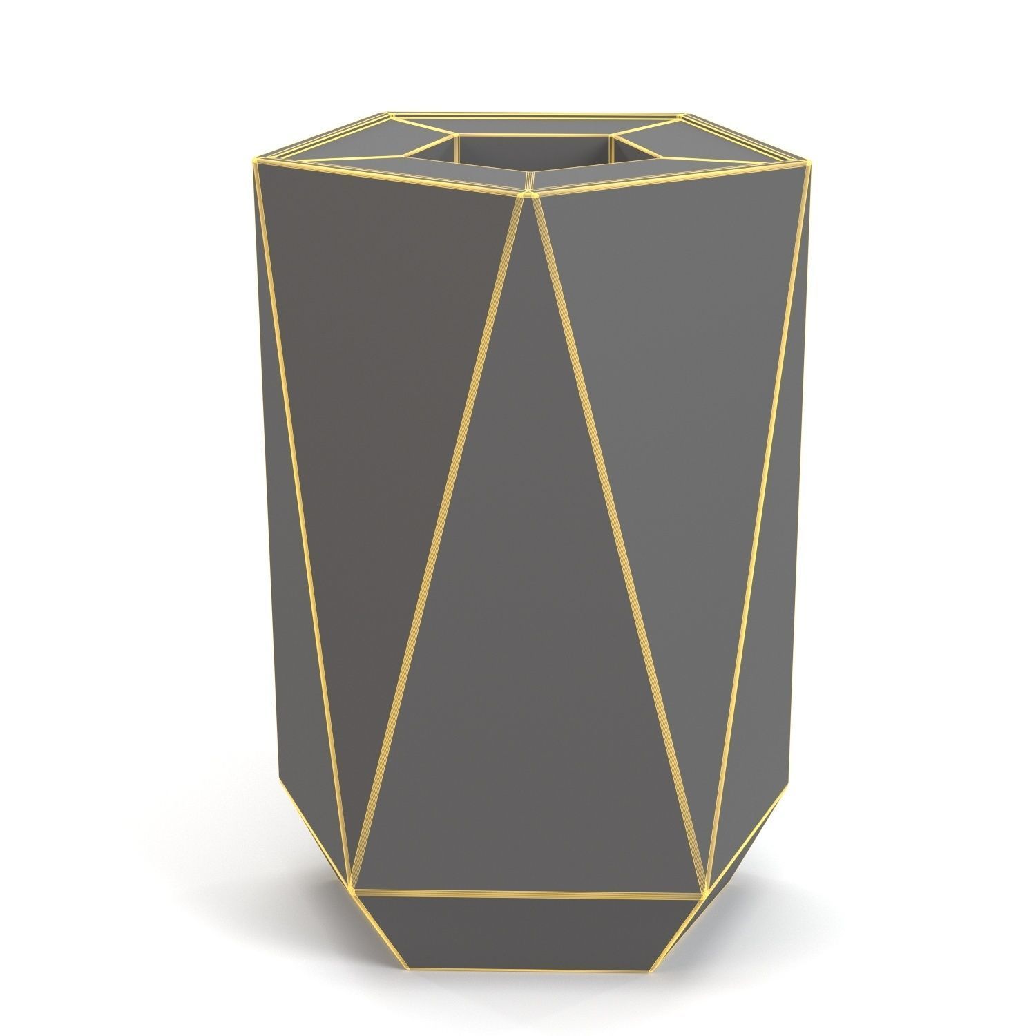 Titan Trash And Recycling Container PBR 3D model_5