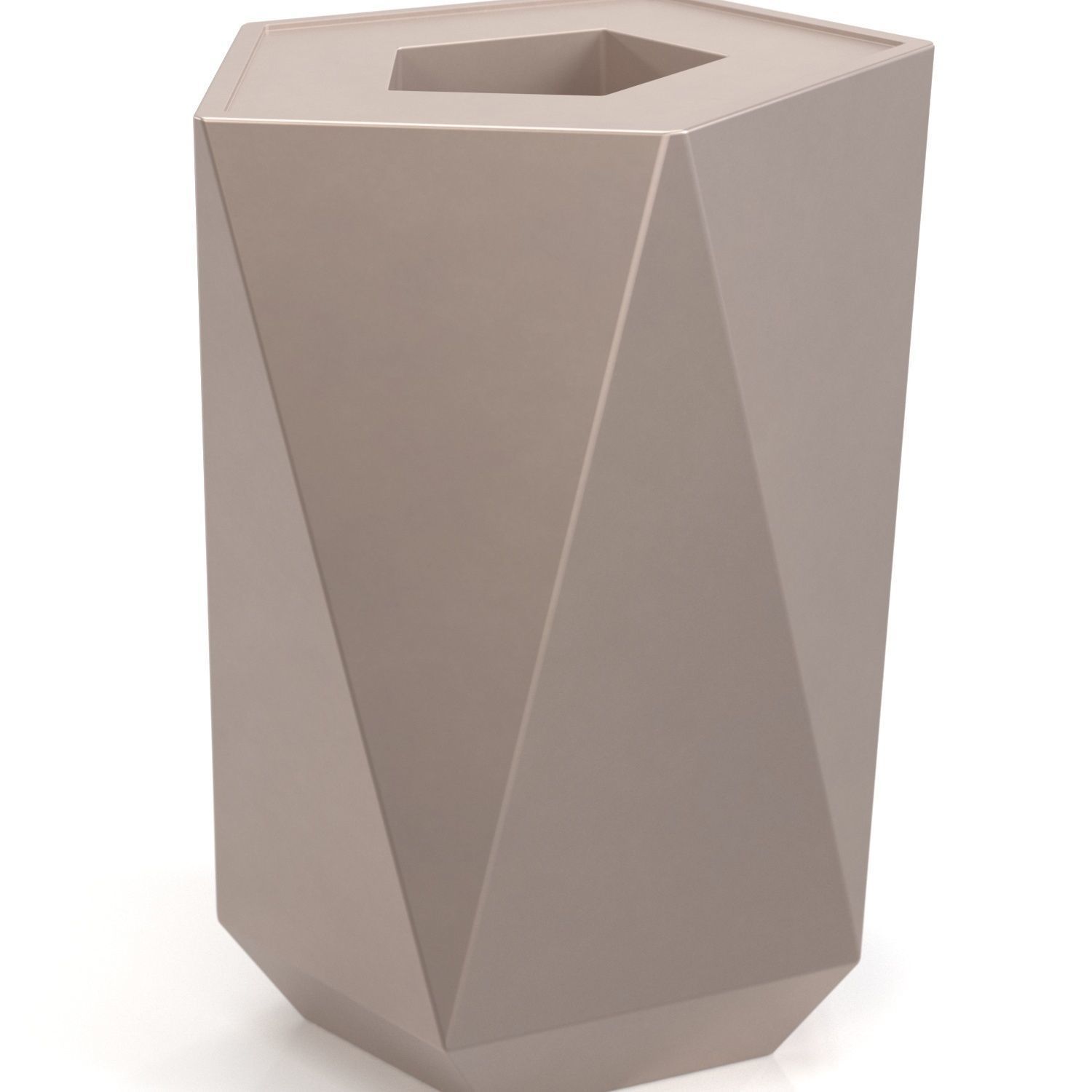 Titan Trash And Recycling Container PBR 3D model_3