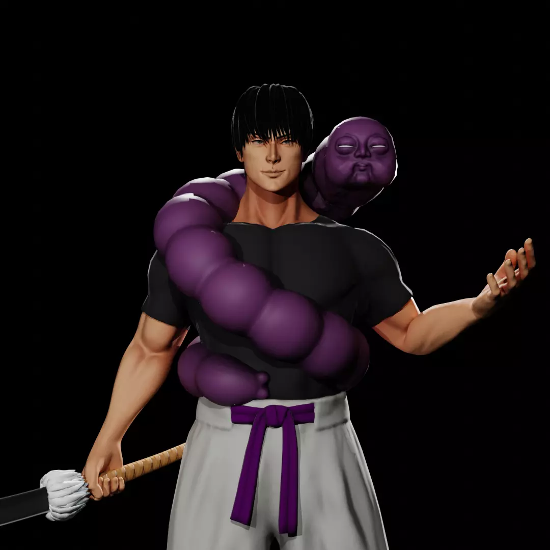Toji Fushiguro - Jujutsu Kaisen Low-poly 3D model_0