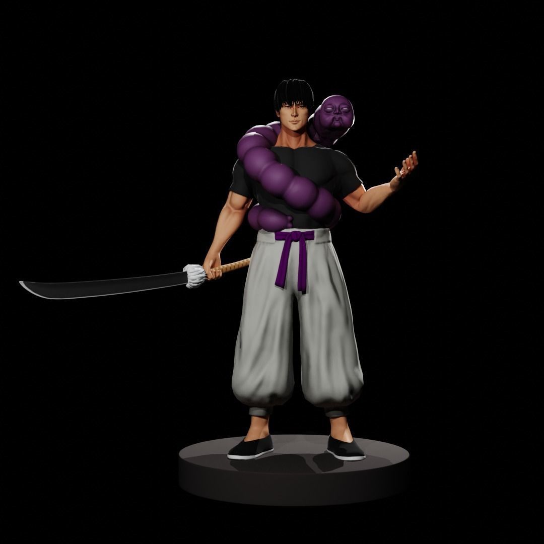 Toji Fushiguro - Jujutsu Kaisen Low-poly 3D model_1