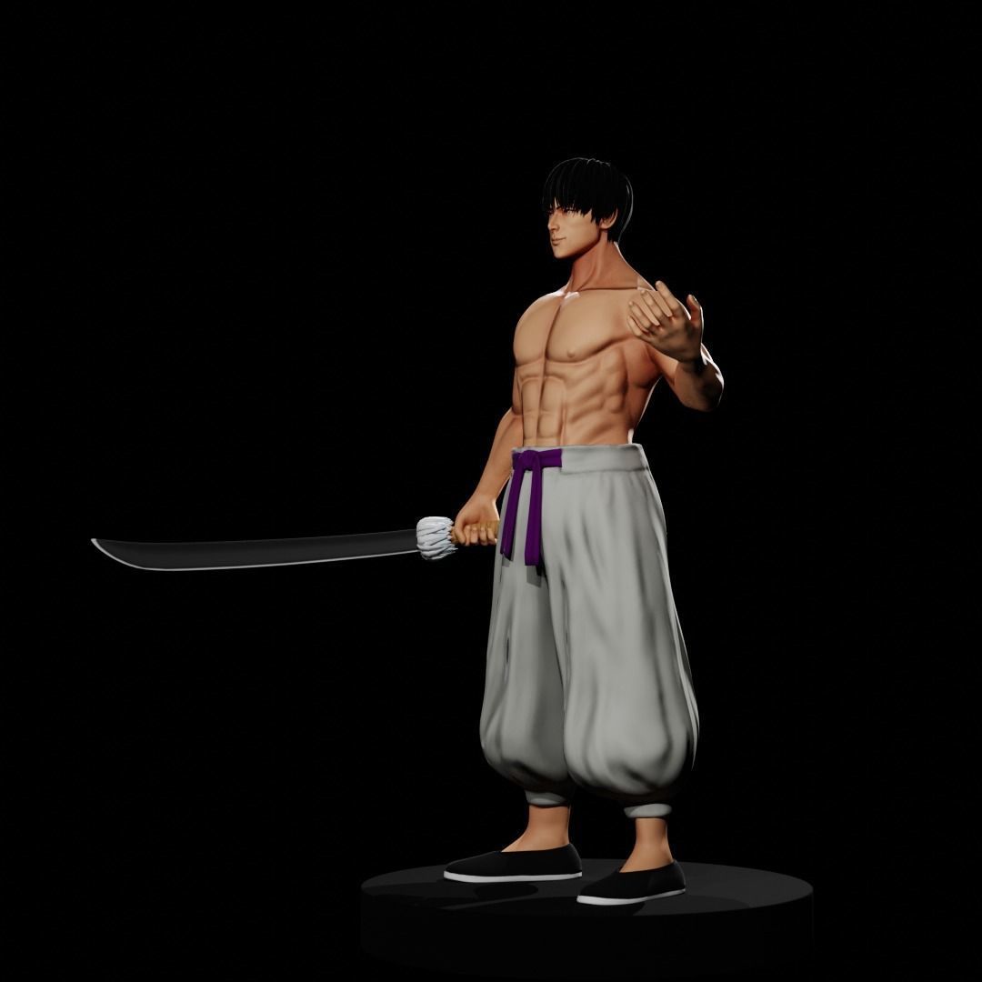 Toji Fushiguro - Jujutsu Kaisen Low-poly 3D model_3