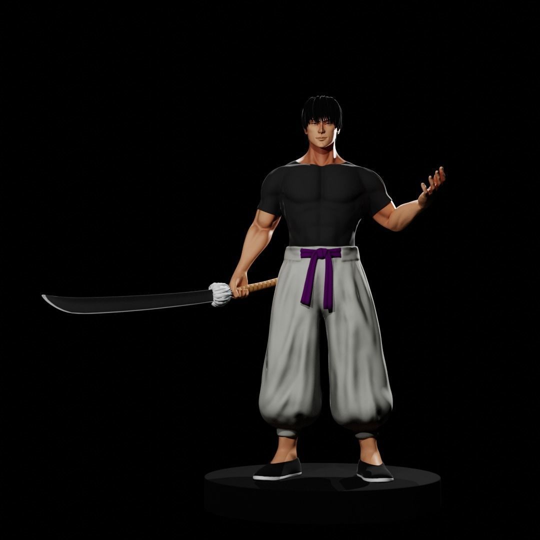 Toji Fushiguro - Jujutsu Kaisen Low-poly 3D model_2