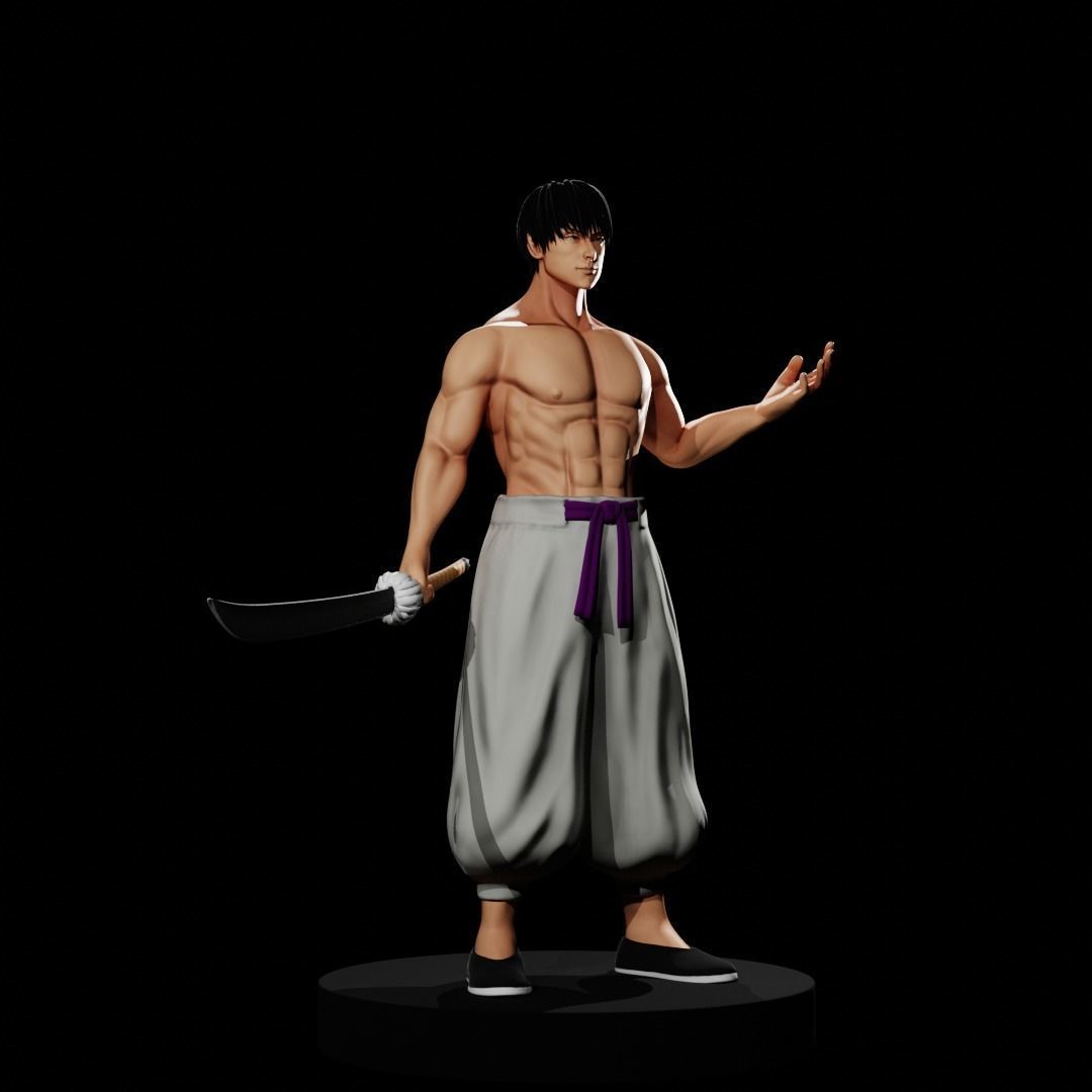 Toji Fushiguro - Jujutsu Kaisen Low-poly 3D model_4