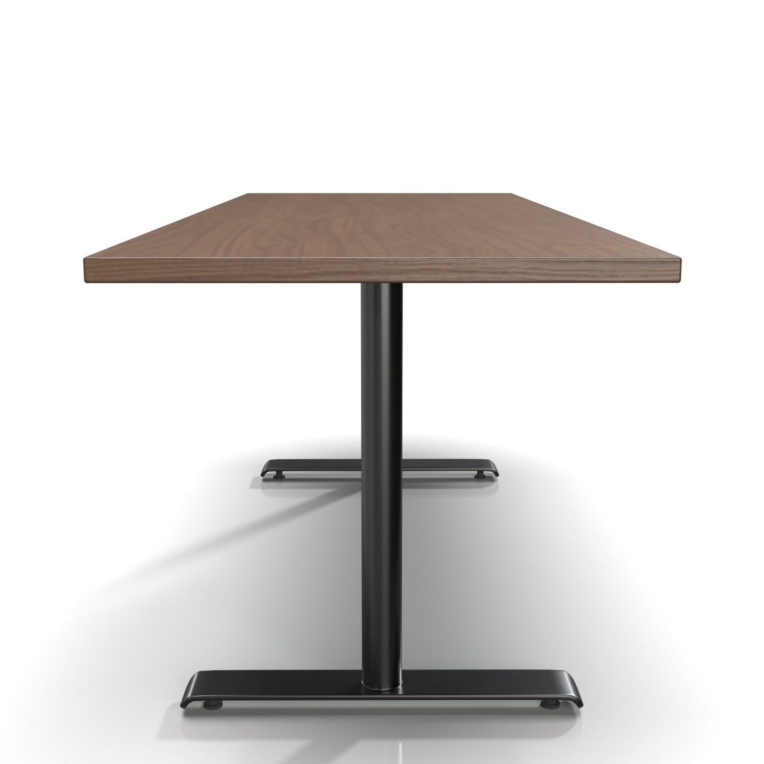 Twin Rectangular Meeting Table PBR 3D model_1