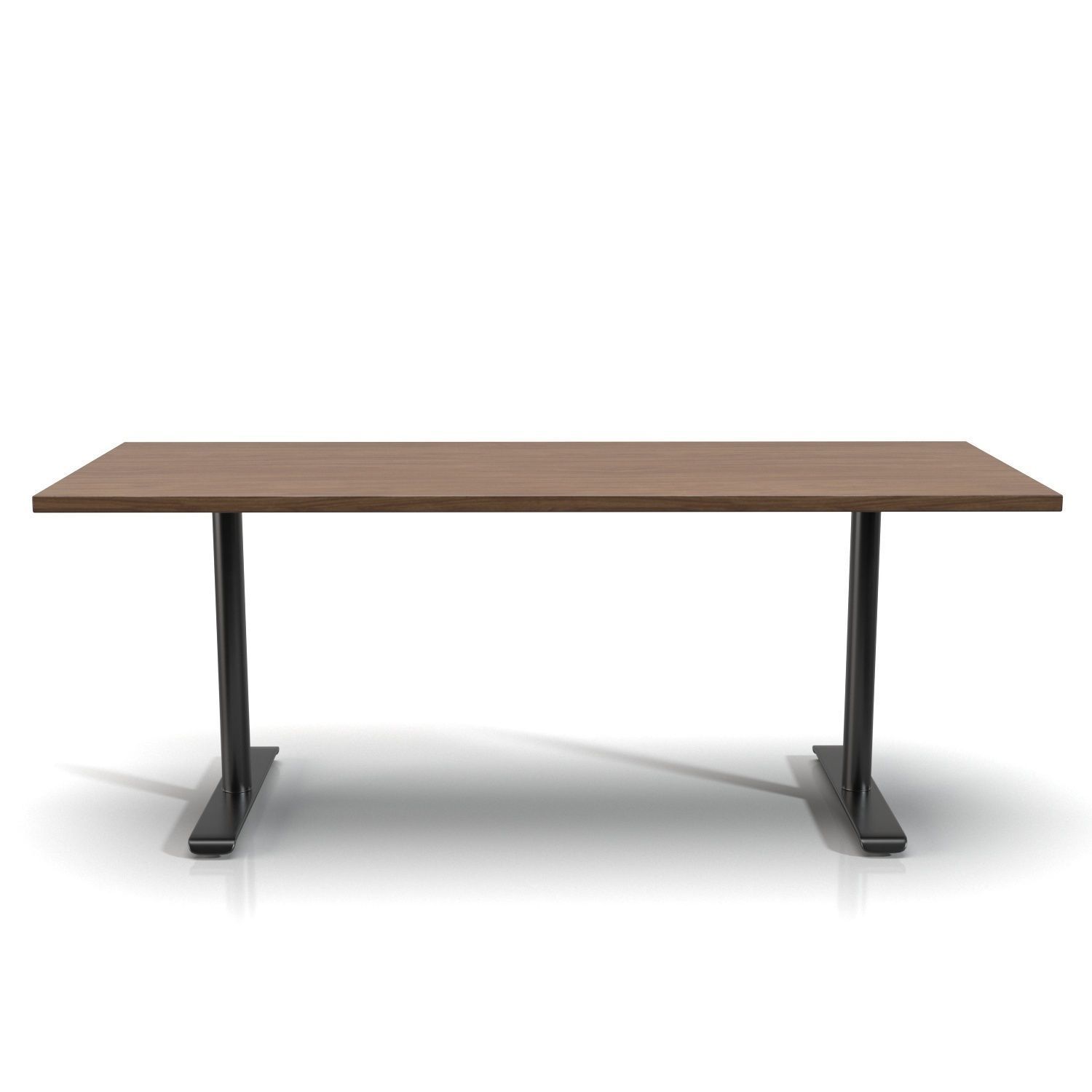 Twin Rectangular Meeting Table PBR 3D model_2