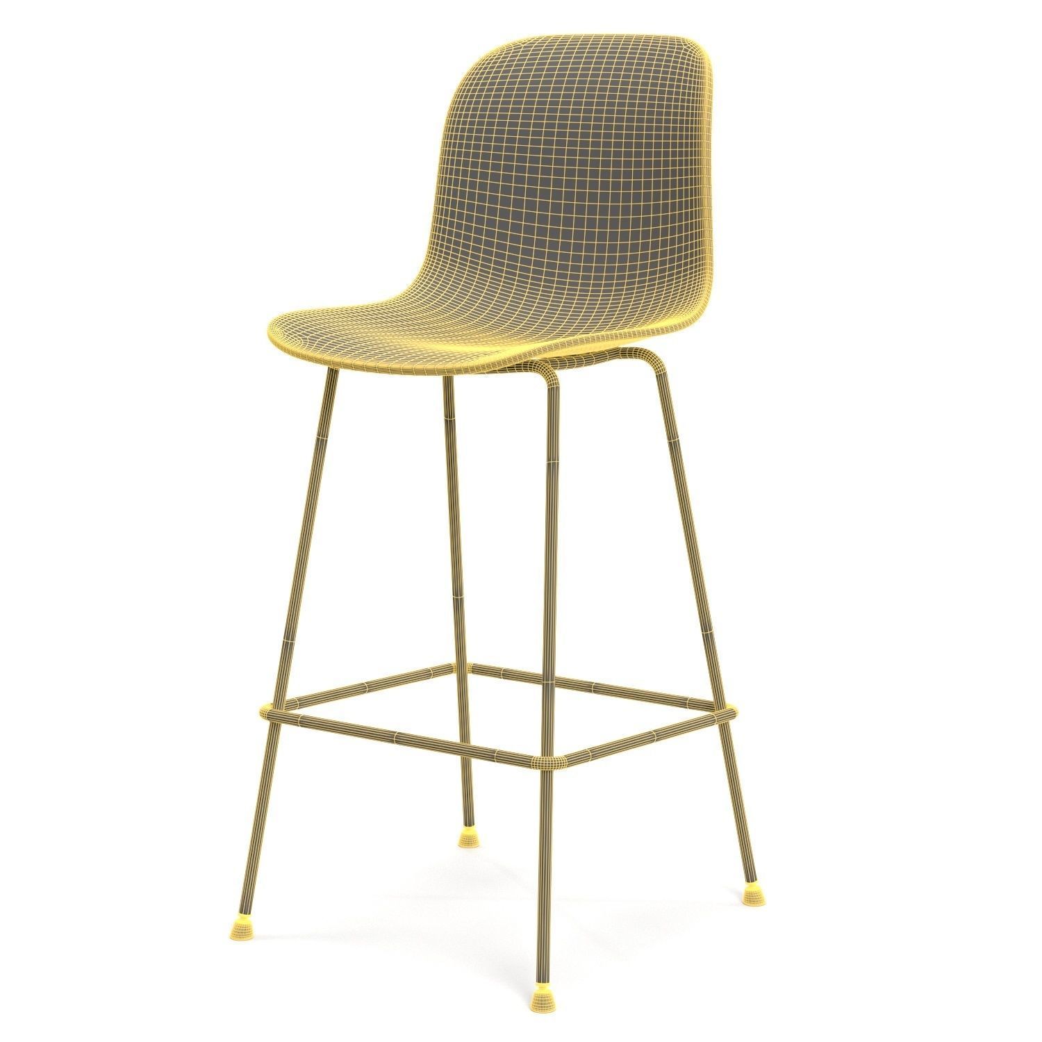 Verve Bar Stool PBR 3D model_5