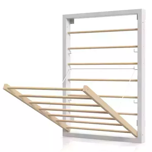 Wall Mounted Drying Rack White Brightroom PBR