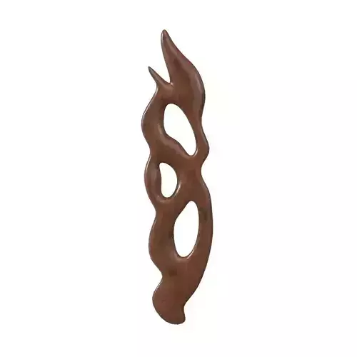 Wood sculpture wall PBR