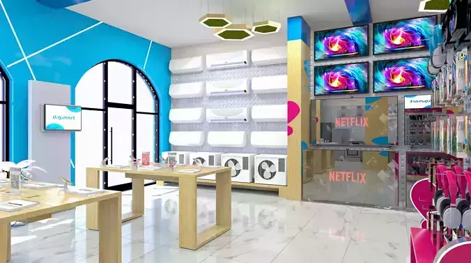 ELECTRONIC SHOP INTERIOR