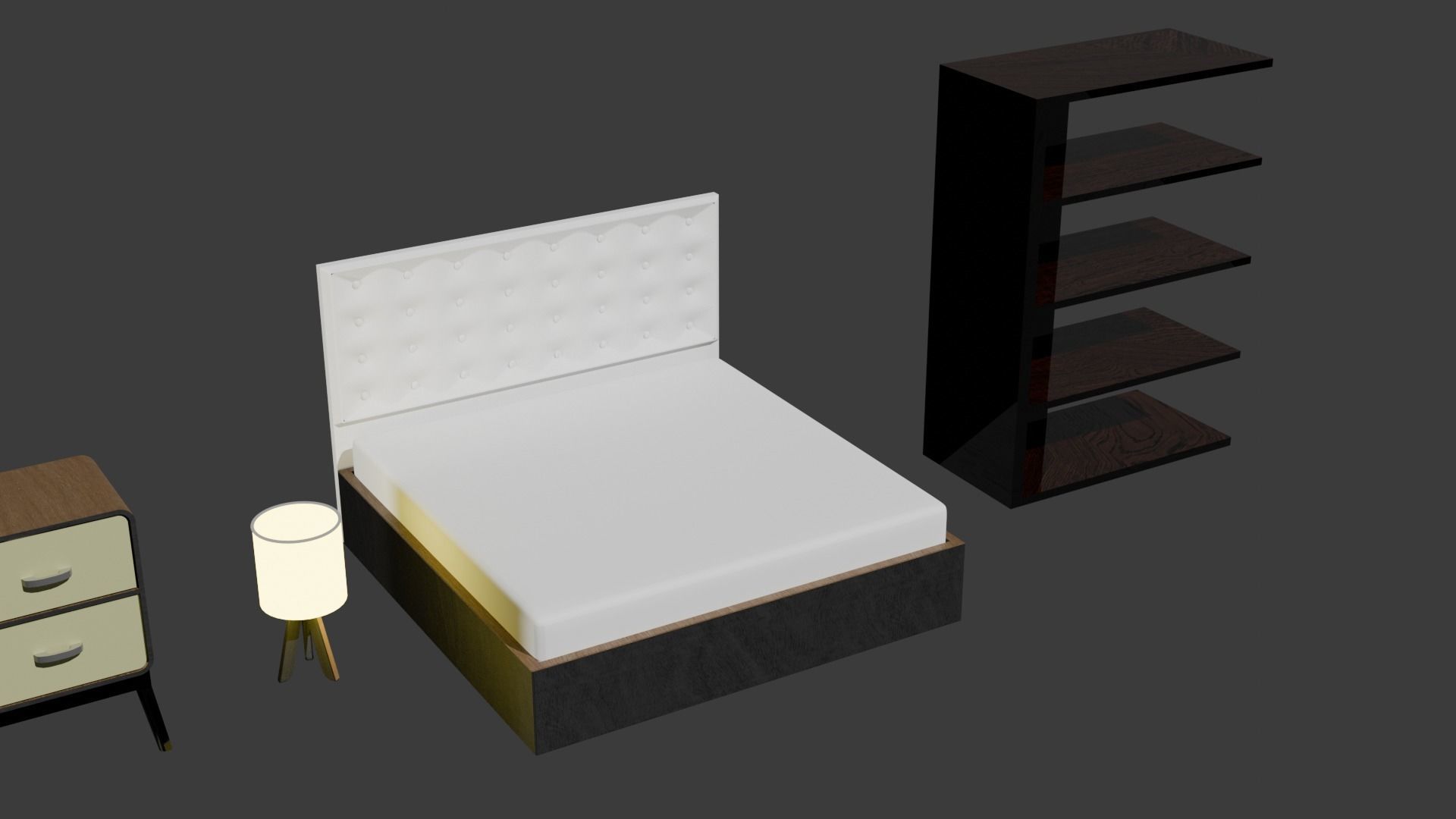 interior essentials 3d models Low-poly 3D model_3