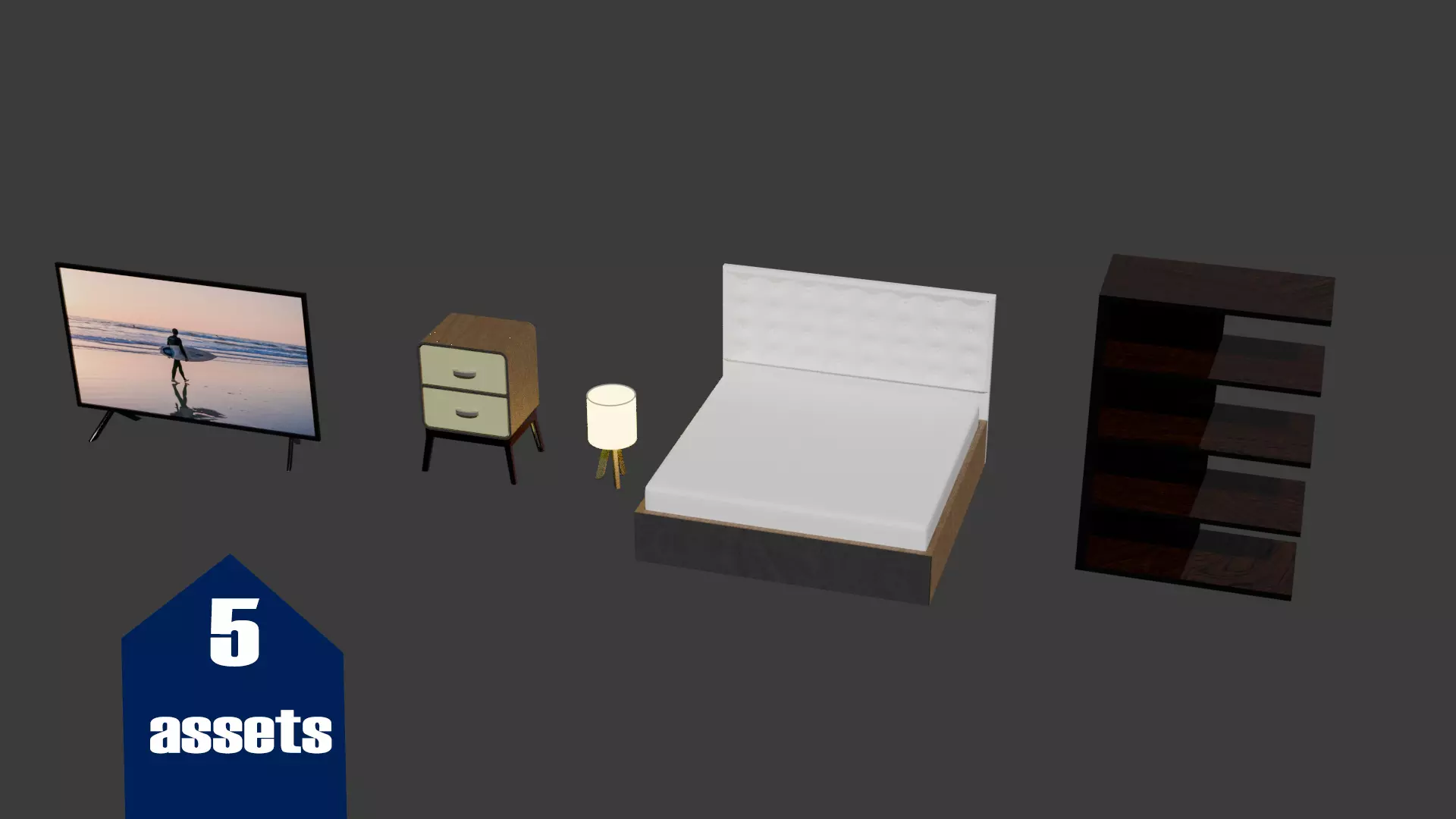 interior essentials 3d models Low-poly 3D model_0