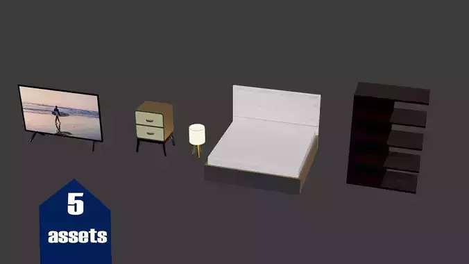 interior essentials 3d models