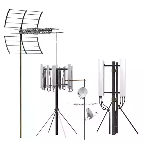 Radio Antenna 3D model