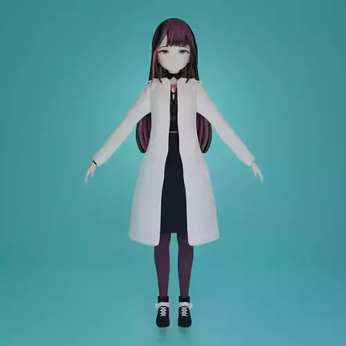 3D Noriko Character  Game Ready  VR Ready