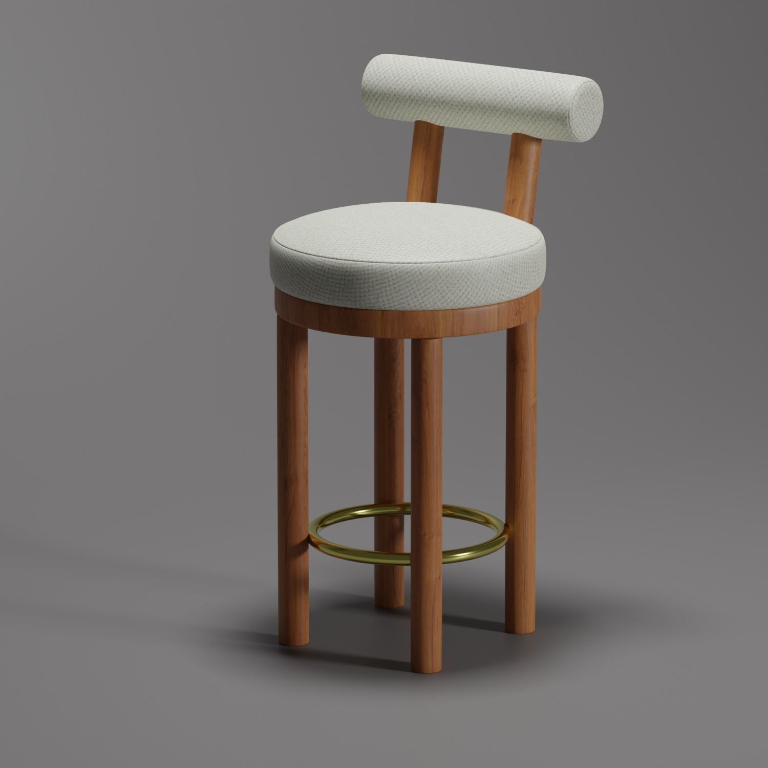 Bar chair Free 3D model_1