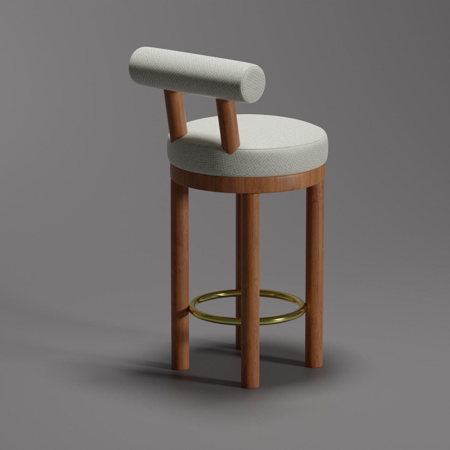 Bar chair Free 3D model_4