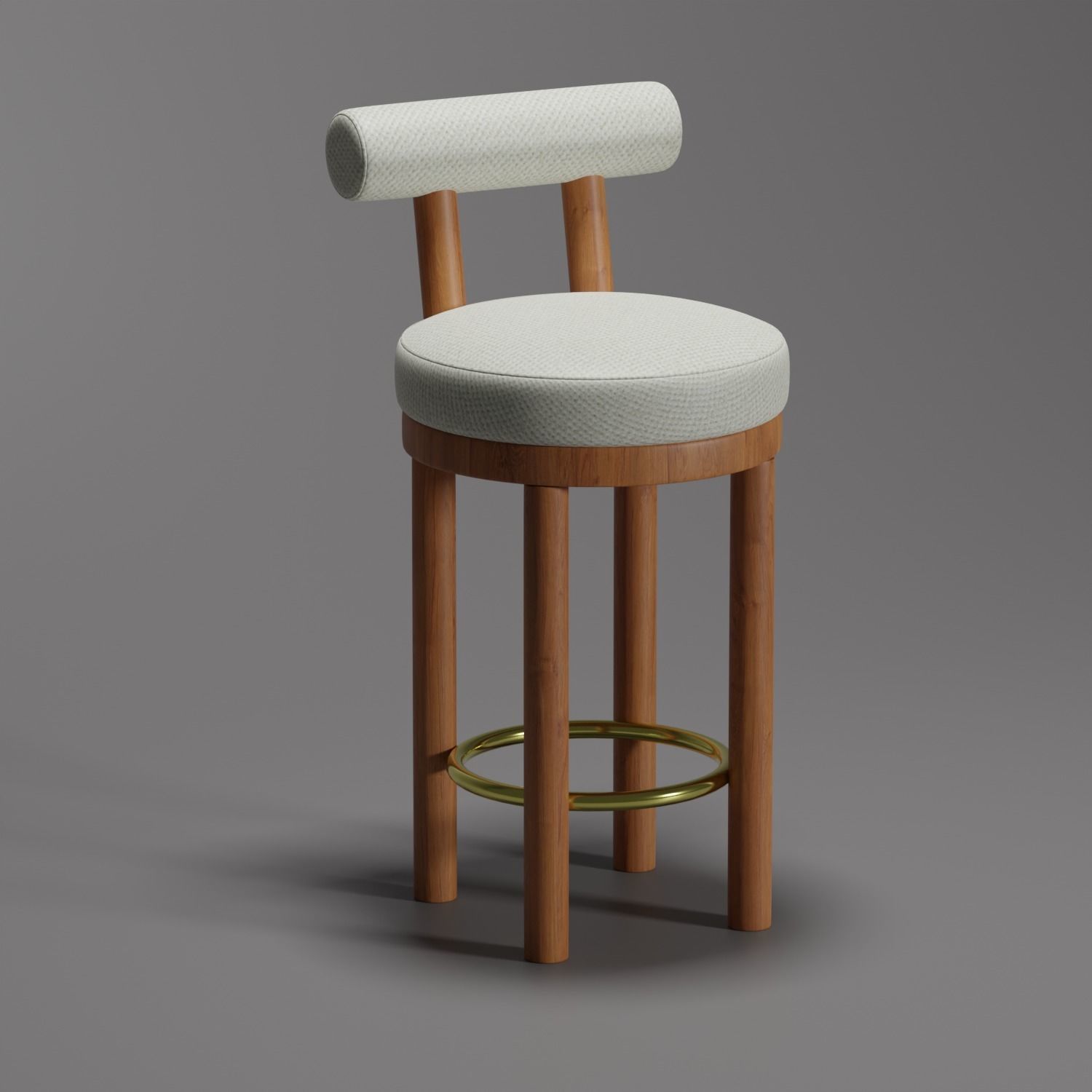 Bar chair Free 3D model_2