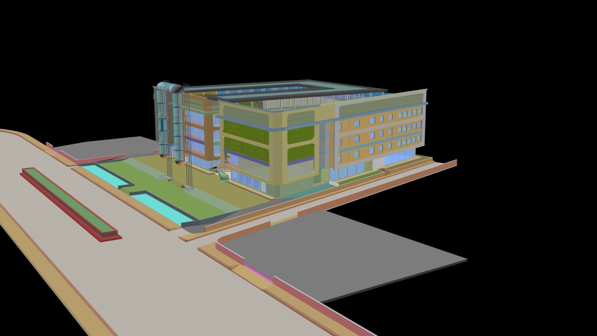 Atrium Shopping Center 3D model_8