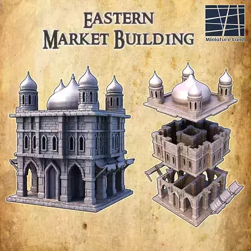 Eastern Marketplace Tabletop Terrain 28 mm 3D print model
