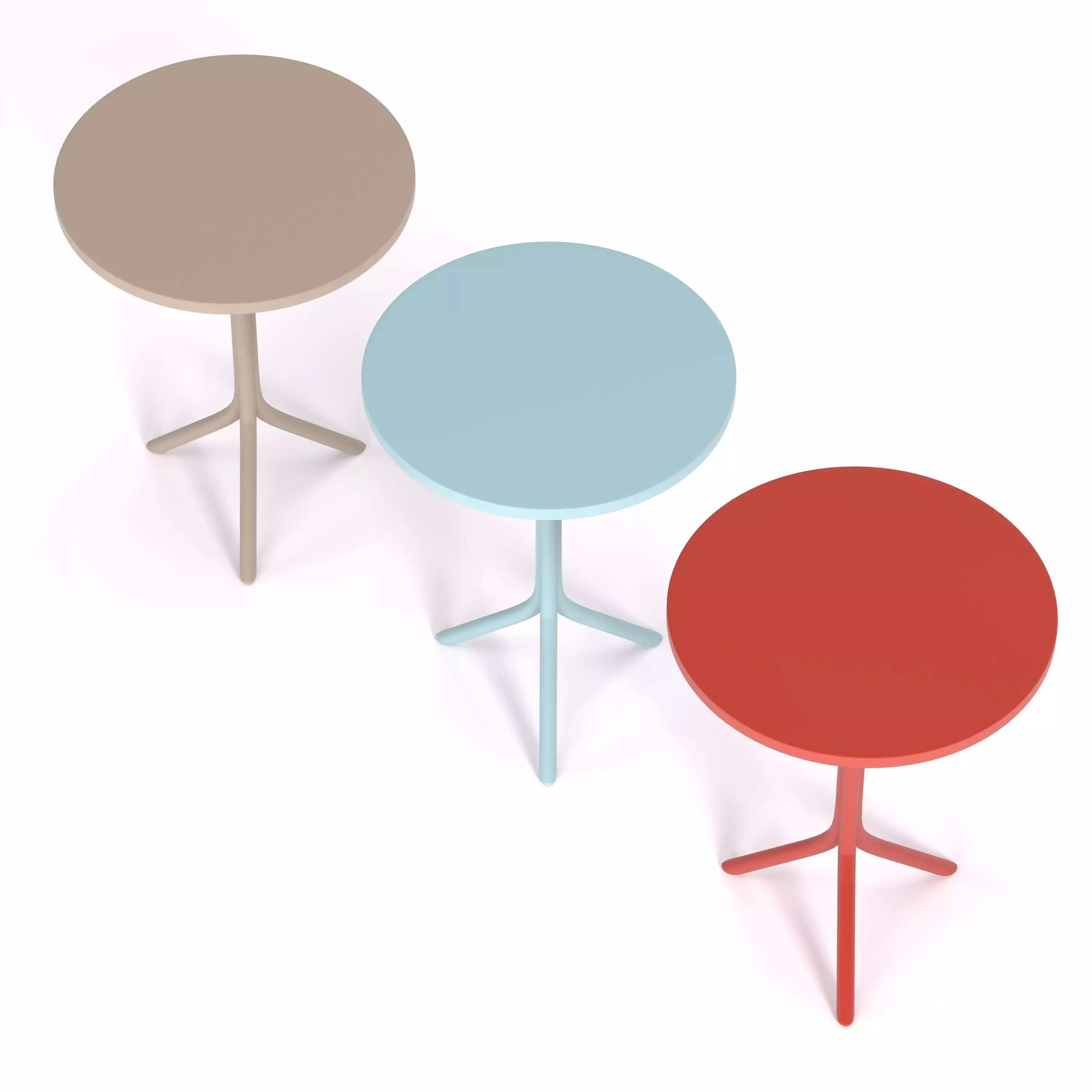 Street table 01 Low-poly 3D model