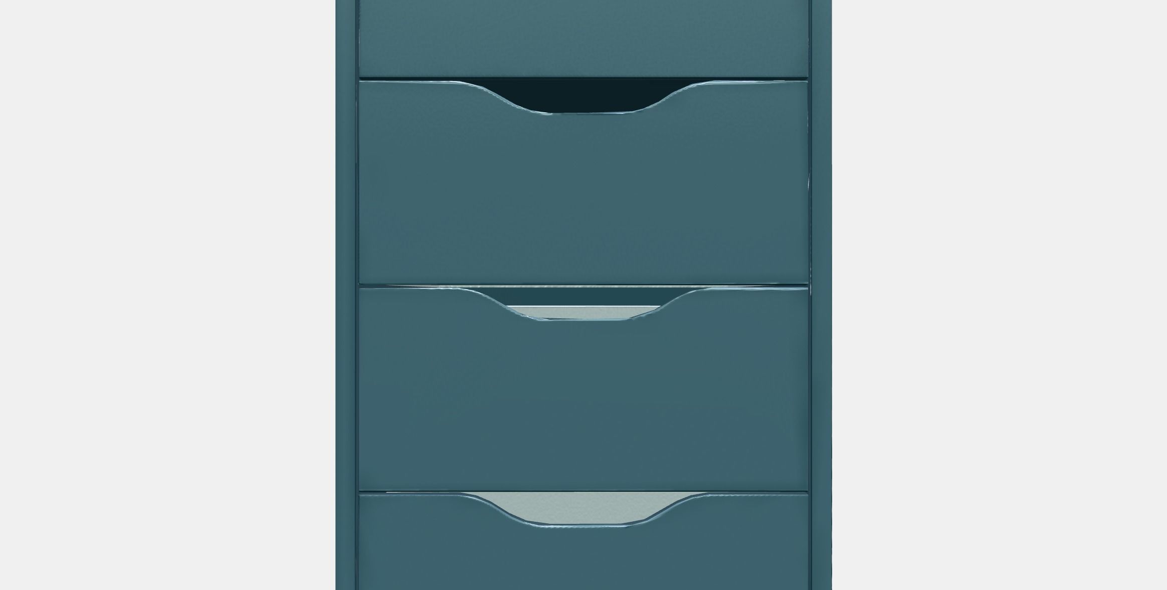 ALEX Drawer unit on castors 1 Low-poly 3D model_11