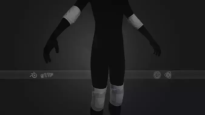 Gray Knee and Elbow Pads 