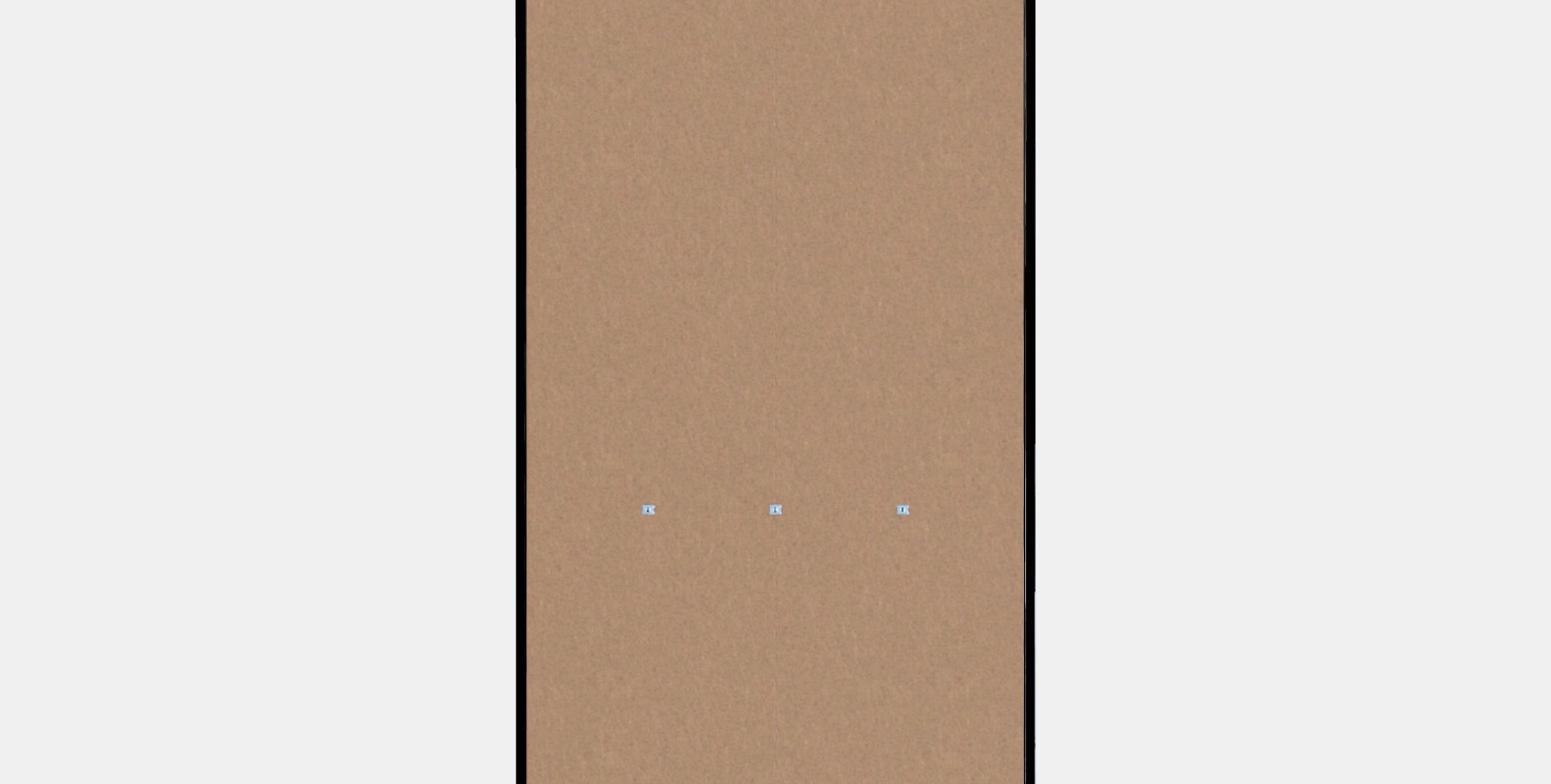 HEMNES Glassdoor cabinet with 3 drawers Low-poly 3D model_15