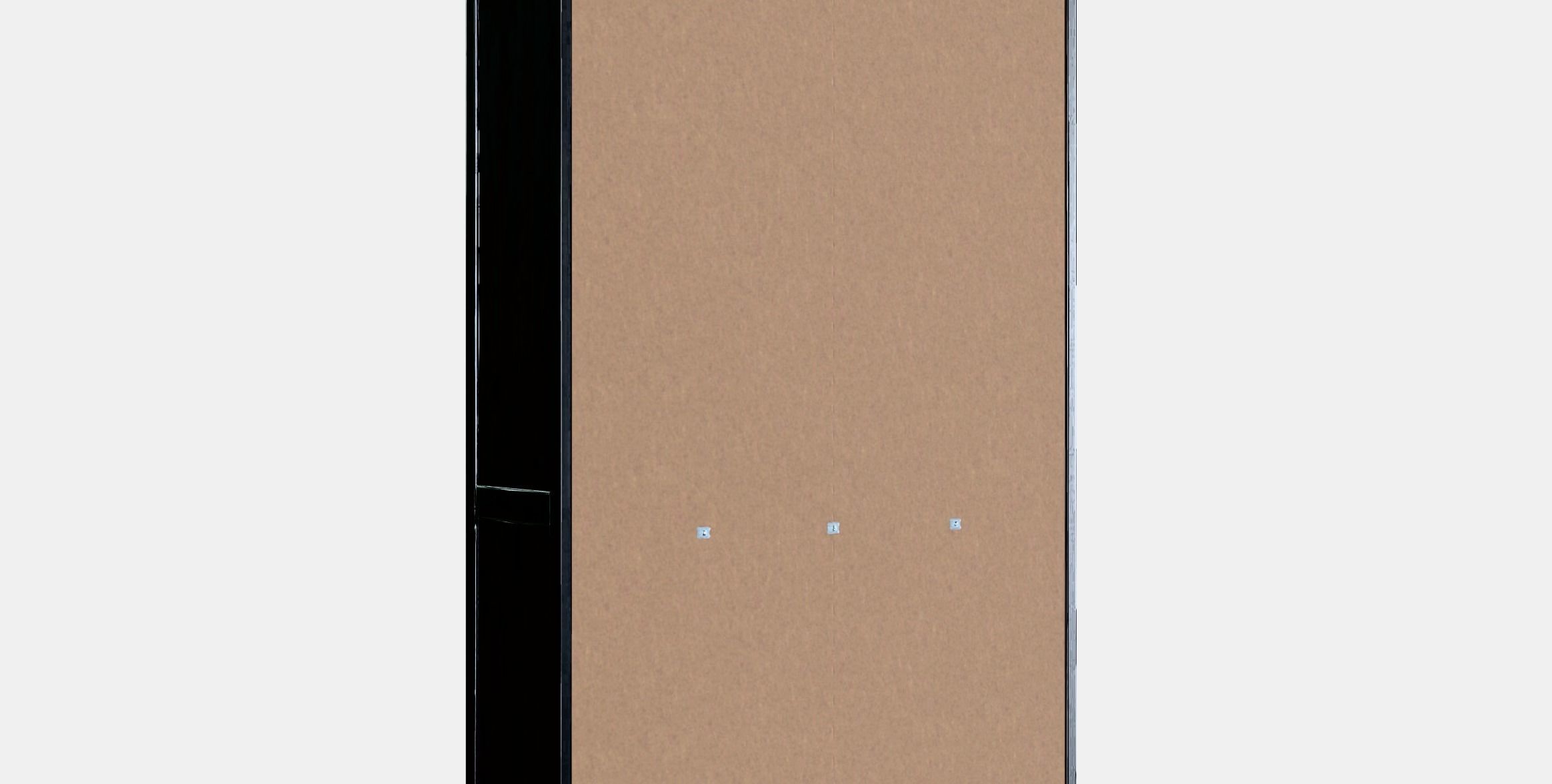 HEMNES Glassdoor cabinet with 3 drawers Low-poly 3D model_4